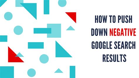 how to push down google search results